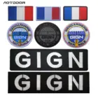 Нашивки GIGN France жандармерия, тактическая вышивка, французская нашивка на руку, аппликация на плечо, военные полоски