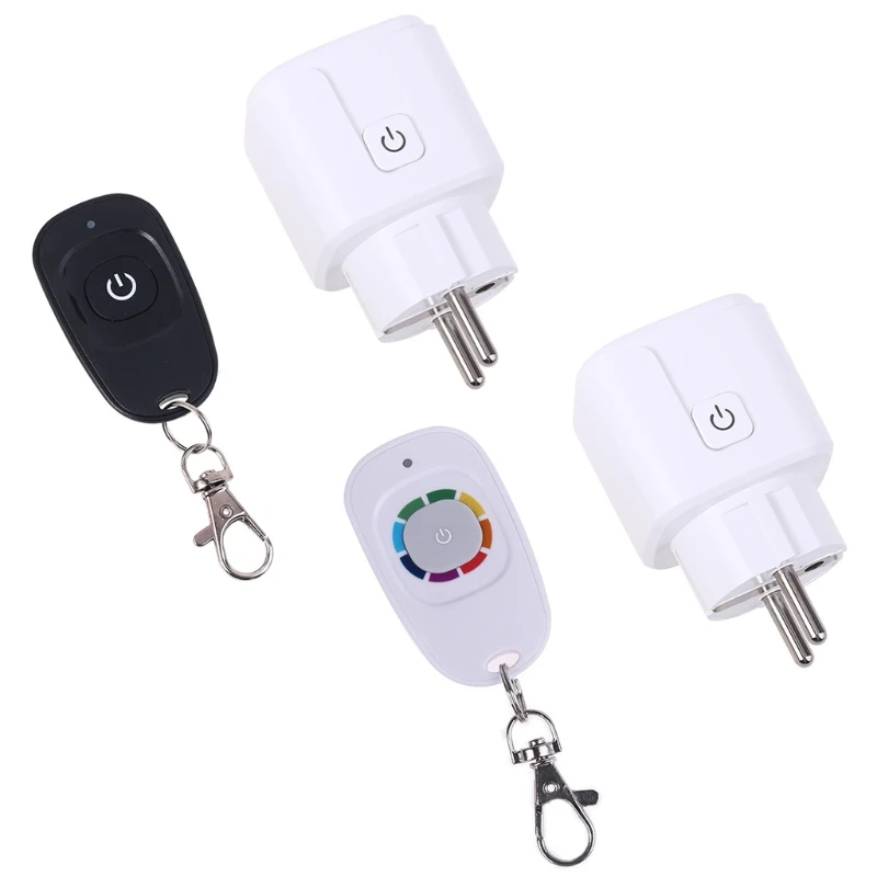 

433mhz Wireless RF Remote Control Smart WiFi Power Socket Outlet with Transmitter EU Plug Home Office