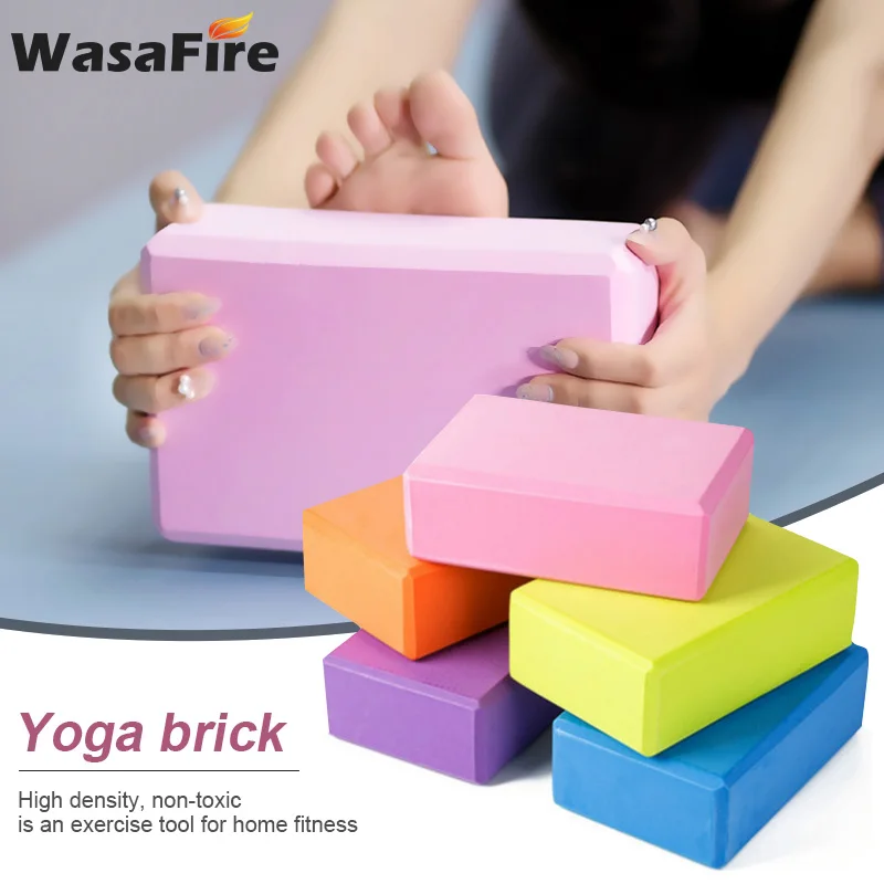 

Wasafire EVA Yoga Block Brick 120g Sports Exercise Gym Foam Workout Stretching Aid Body Shaping Health Training Fitness Sets
