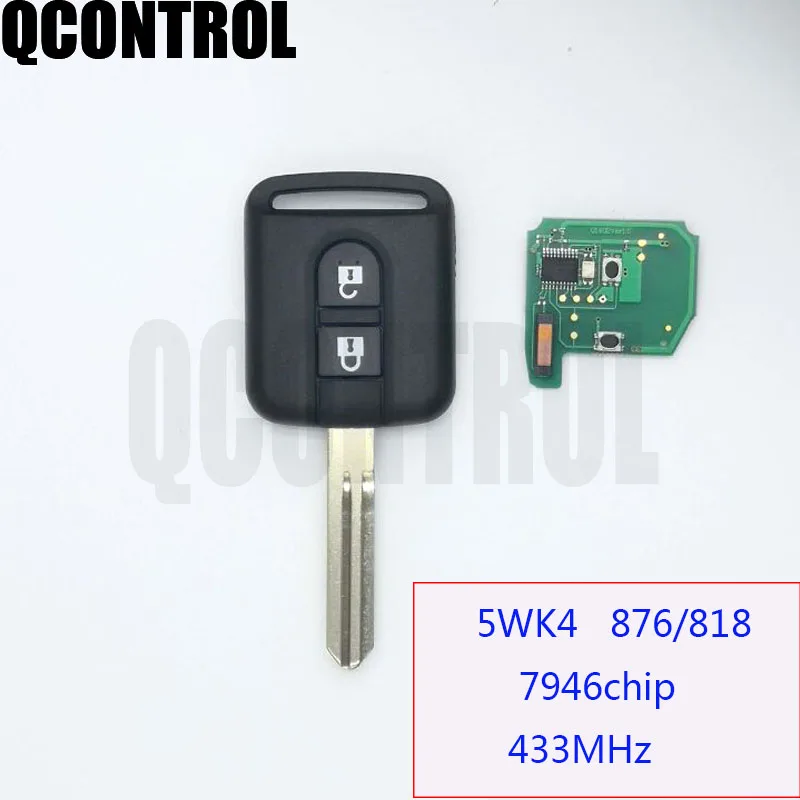 QCONTROL дистанционный ключ для NISSAN Cabstar F24M Navara D40M Micra K12 Note E11 NV200 M20M Patrol Y61 Qashqai J10 для Renault Maxity