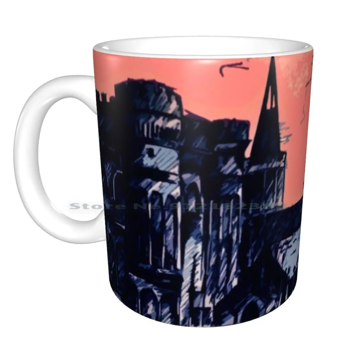 Lothric замок в ажурном мире Керамические Кружки Кофейные чашки Кружка для молока