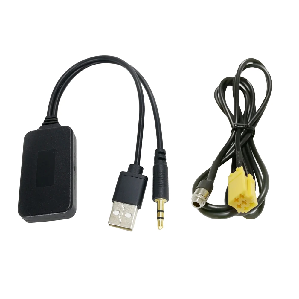 Автомобильный AUX USB радиоадаптер ISO 6pin аудио кабель беспроводной модуль BT Замена