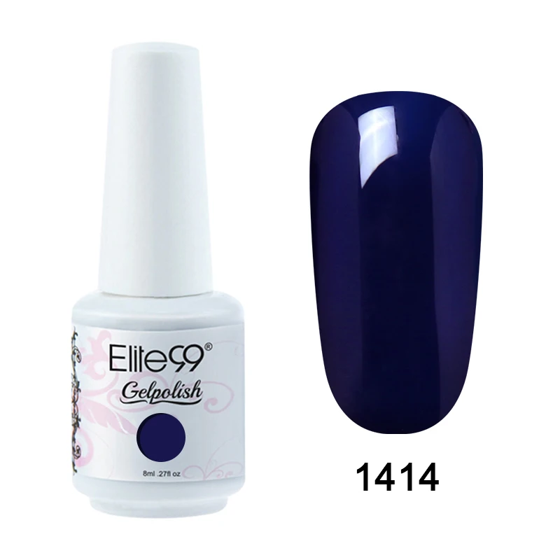 1414 Elite99 8 мл Гель-лак для ногтей Vernis Полупостоянный лак для ногтей УФ-гель лак для ногтей эмаль для маникюра Лак для ногтей - Цвет: 1414