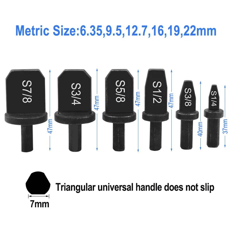 Imperial Tube Pipe Expander Support for Air Conditioner Conditioning Swaging Tool 7/8 3/4 5/8 1/2 3/8 1/4 Inch Flaring Spin Set |