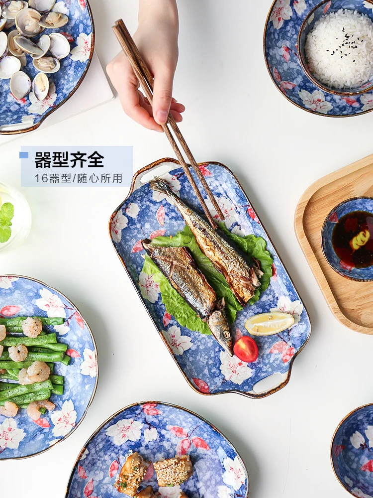 Японская посуда керамическая столовая чаша креативное Личное домашнее блюдо