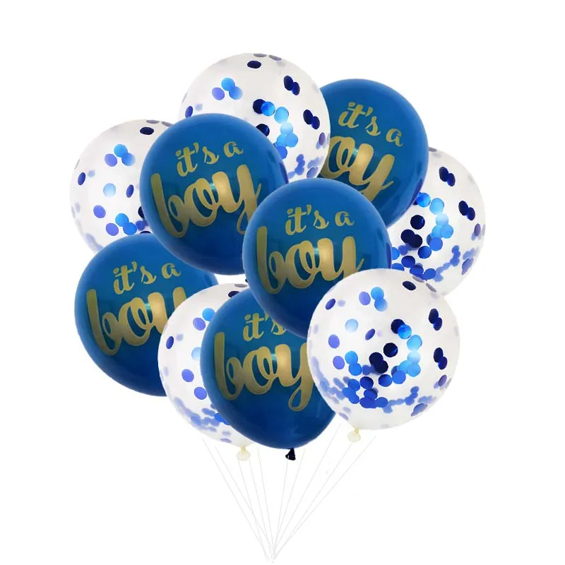 8 сезонов синие розовые воздушные шары из фольги для мальчиков и девочек