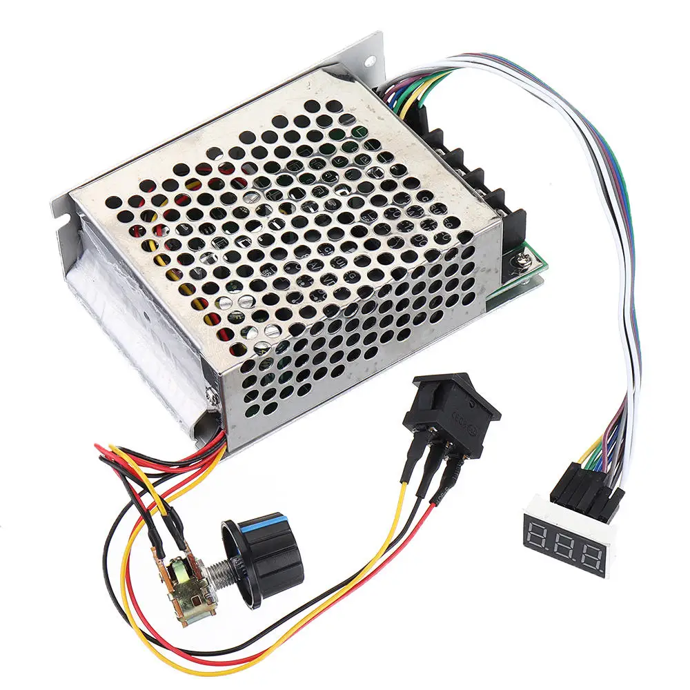 

12V 24V 36V 40A CW CCW Motor Speed Controller Reversible Switch Digital Display PWM Motor Speed Controller