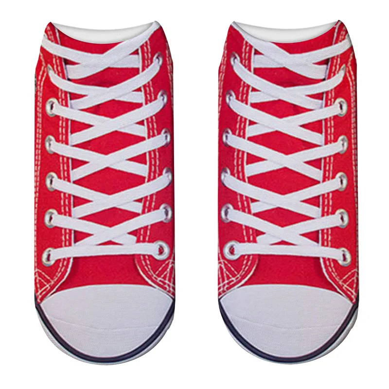 Hot 3D Printed Skeleton Canvas Shoes Socks Cute Women Carton Shoes Socks Skull Funny Low Cut Ankle Sock Calcetines Mujer