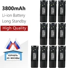 Оригинальная запасная стандартная литий-ионная батарея BaoFeng 124610 шт., 7,4 В, 3800 мА  ч, для двухсторонней рации UV 82