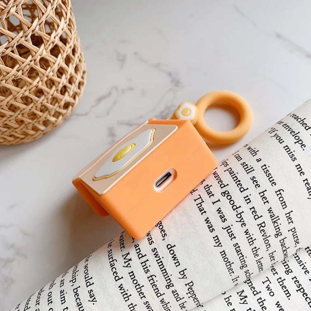 6 Мультяшный арбуз жемчужный молочный чай яйцо милый для Airpod чехол Silione мягкий Bluetooth протектор для наушников Анти-осенний чехол для Airpods - Цвет: 6