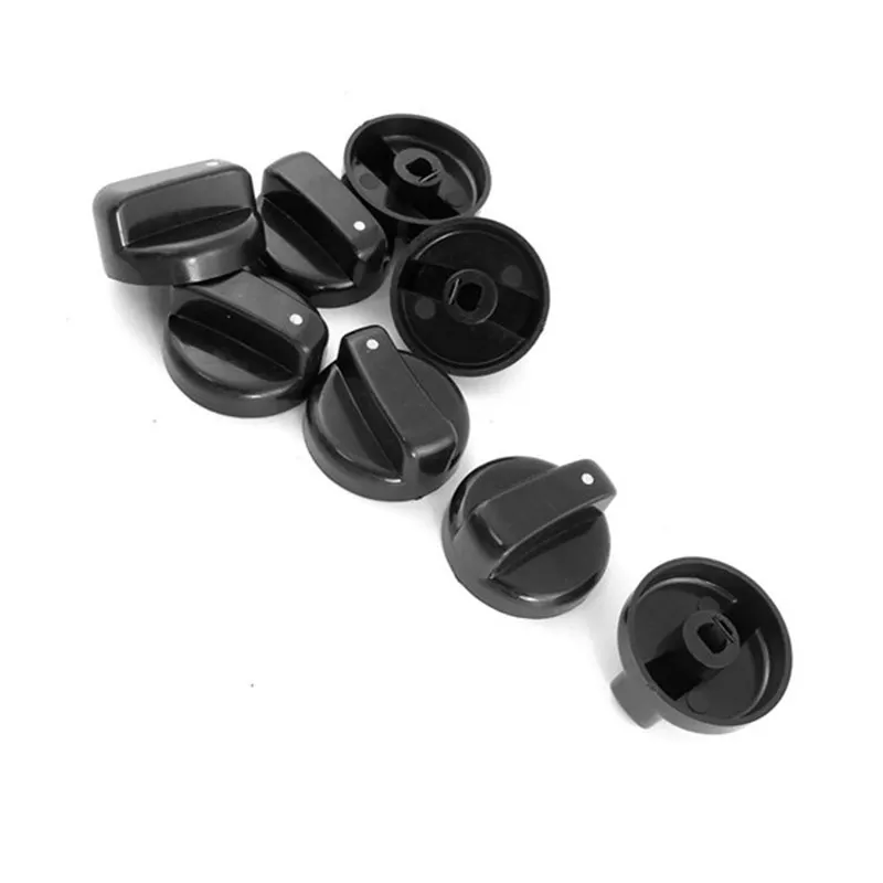 Черный 8 мм отверстие для газовой плиты духовки пластиковая панель кнопок с