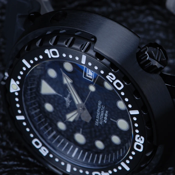 Мужские подводные часы Роскошные мужские HEIMDALLR Модные автоматические механические наручные 200 м