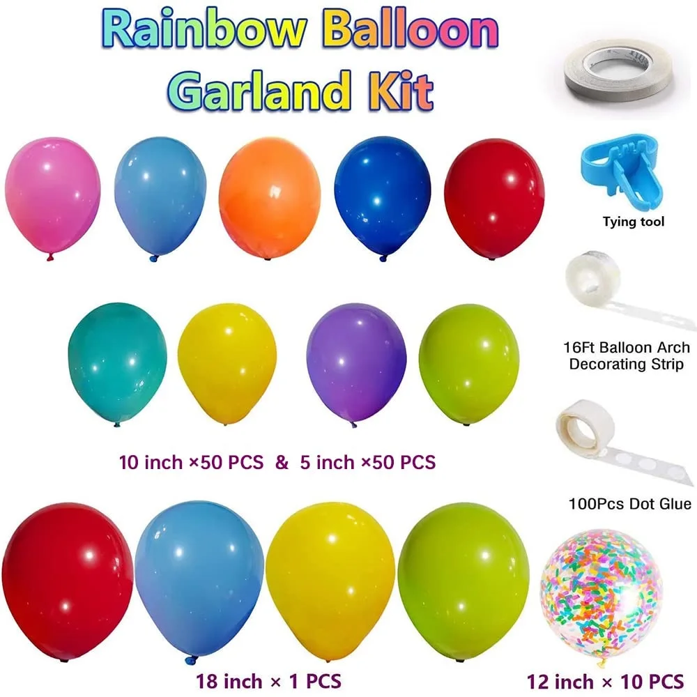 104 шт. радужные разноцветные латексные фотообои с длинной бумагой | Дом и сад