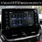 Защитная пленка для экрана из закаленного стекла Защитная пленка для Защитные чехлы для сидений, сшитые специально для Toyota corollaC-HR 2019 2020 8 дюймов Центрального управления экран дисплея наклейки