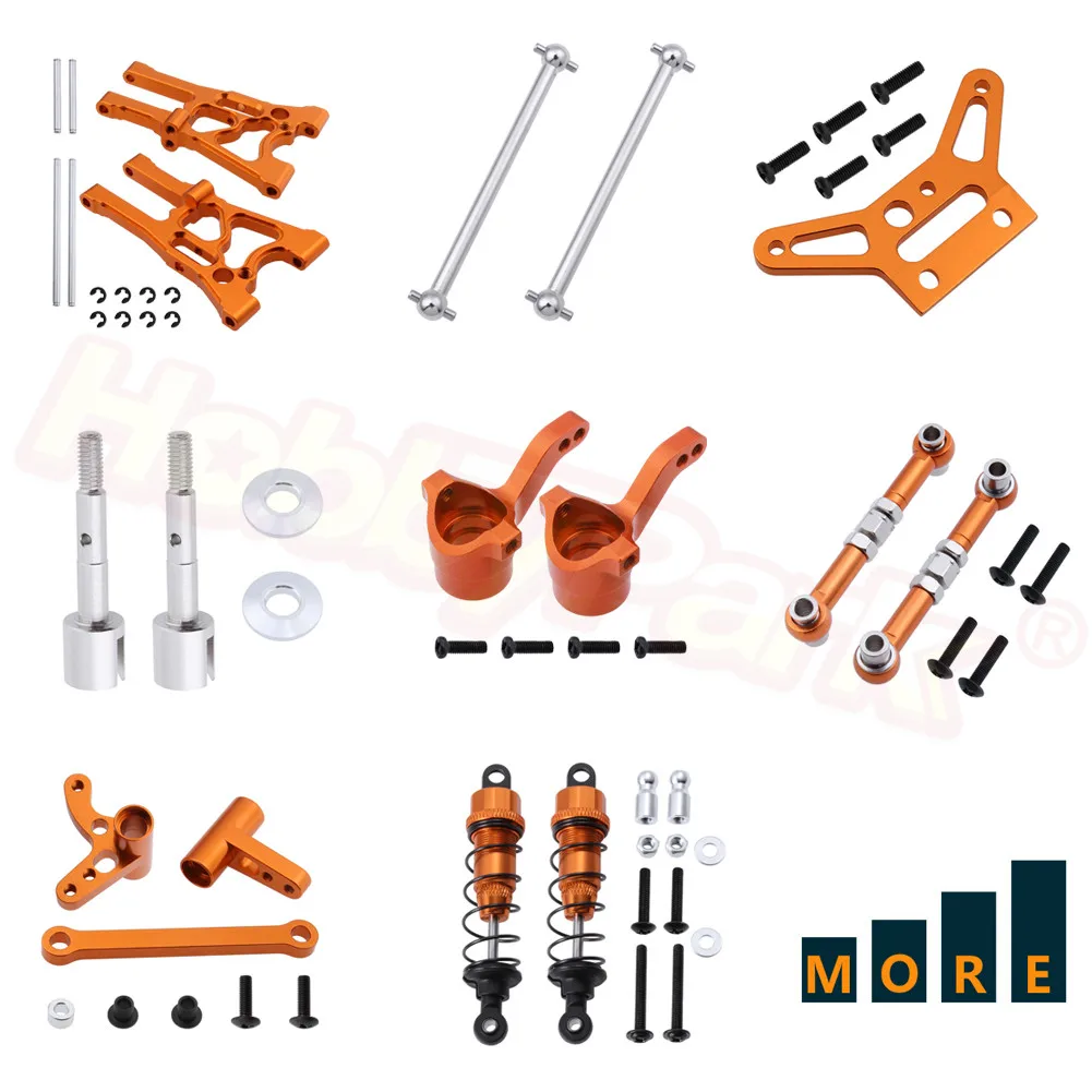

Metal Aluminum Upgrade Parts For 1/10 Scale HPI RC Car WR8 Flux Rally Bullet MT ST 3.0 Ken Block Replacement Orange Anodized