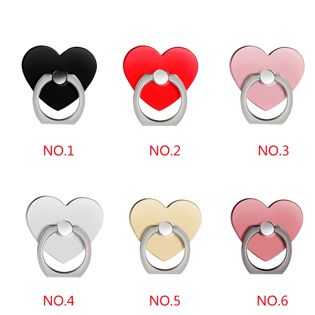 Кольцо держатель для телефона в форме сердца с поворотом на 360 градусов|Подставки