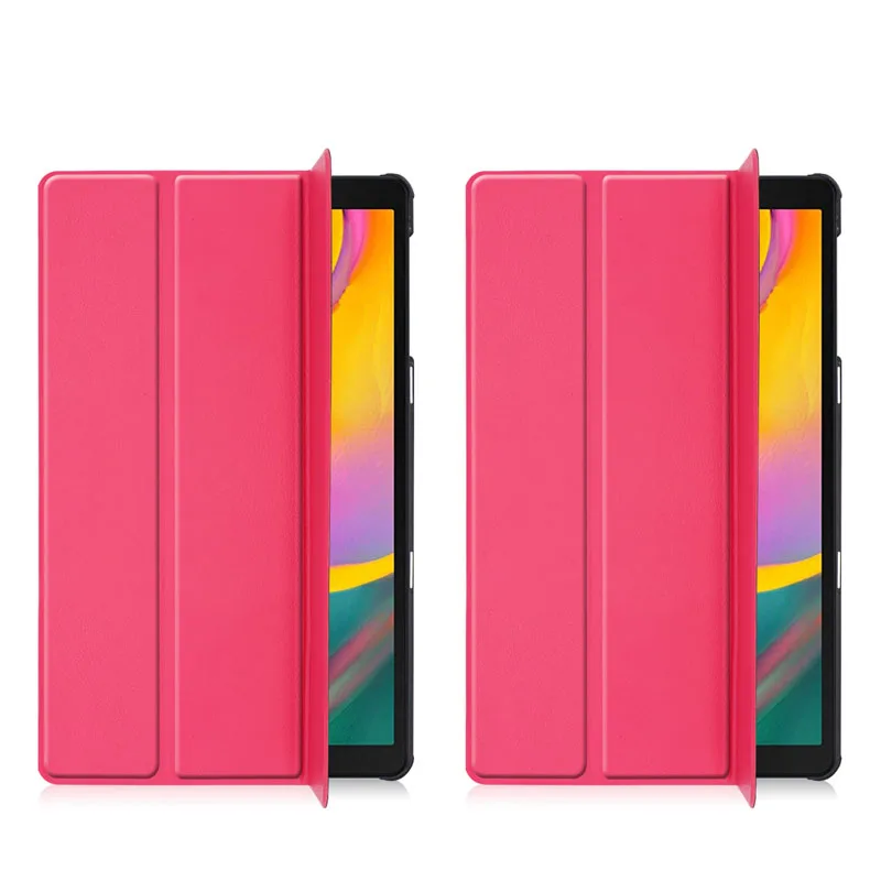Флип-Стенд кожаный магнитный чехол Funda Capa чехол для Samsung Galaxy Tab A 10,1 T510 T515 SM-T510 SM-T515 Coque+ пленка+ ручка - Цвет: Case