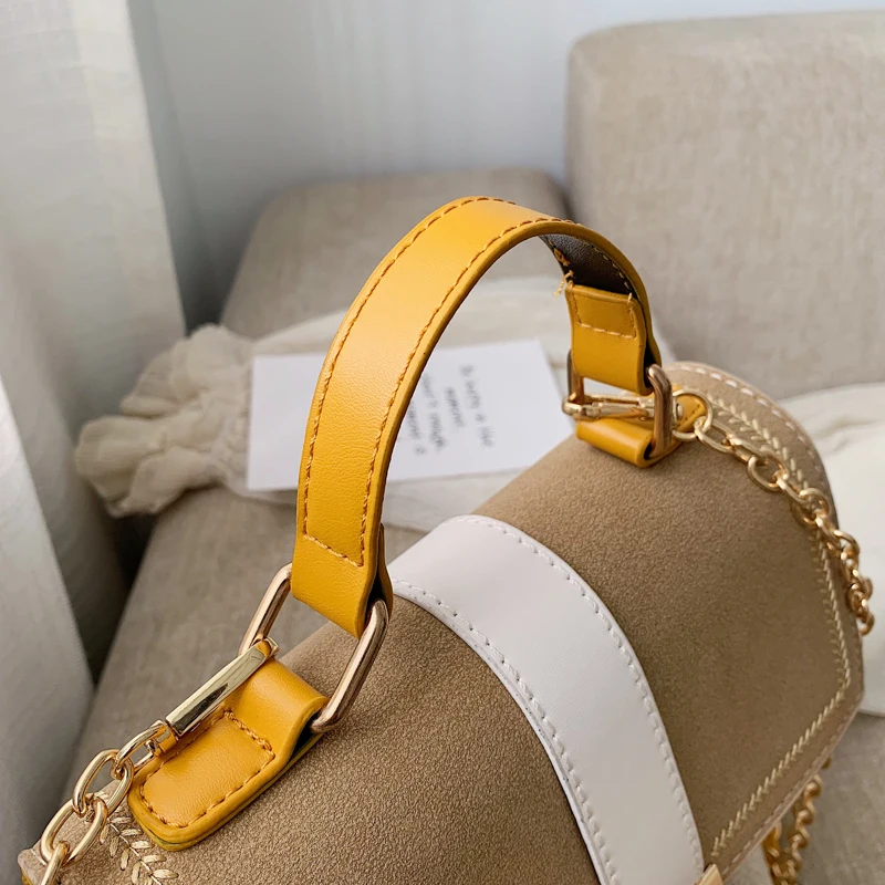 Женская сумка из ПУ кожи с металлической цепочкой | Багаж и сумки