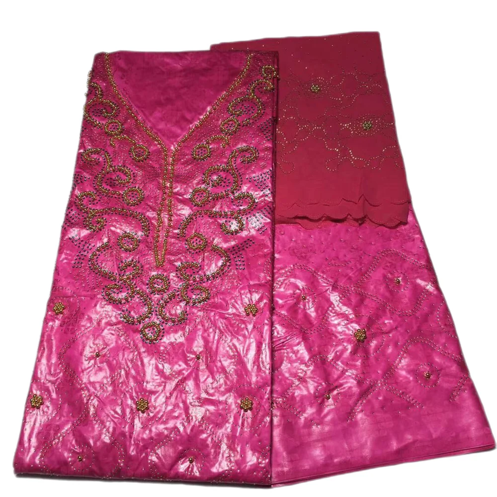 2021 уникальный новый желтый цвет вышитый базин богатый с тюлем кружевная ткань