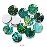 green gold geometry mix 12mm18mm20mm25mm round photo glass cabochon demo flat back making findings s0251