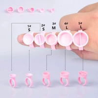 1000pcs disposable microblading pigment glue rings tattoo ink holder sml eyebrow makeup accessories eyelash tattoo cups