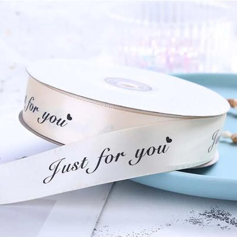 

Лента из полиэстера с принтом «Just For You», 10 мм