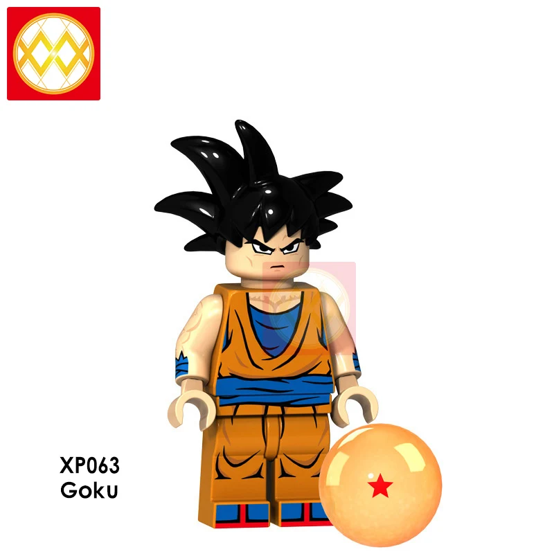 XP063 Goku Dragon Ball Z строительные блоки Гоку Вегета Мастер Роши криллин стволы супер Saiyans Аниме Коллекция игрушек для детей Подарки - Цвет: XP063 Goku