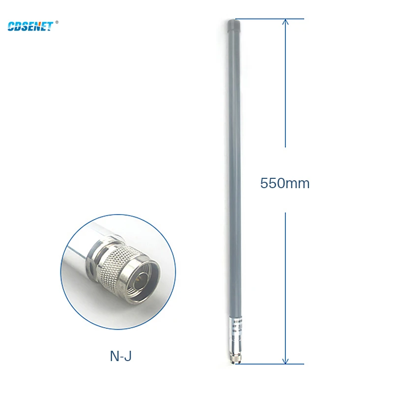 433MHz 470MHz Wifi Antenna N-J Connector High Gain 6dbi Fiberglass Omnidirectional Wifi Antenna for Router Modem Aerial