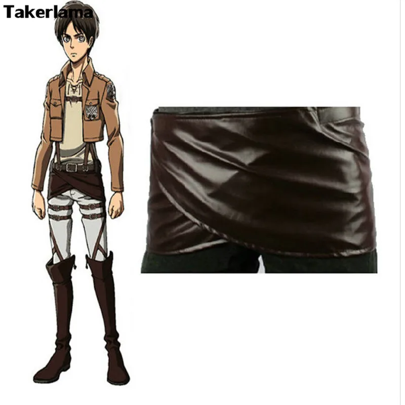 Кожаная юбка Takerlama для косплея атака на Титанов Shingeki no Kyojin костюм с ремнем