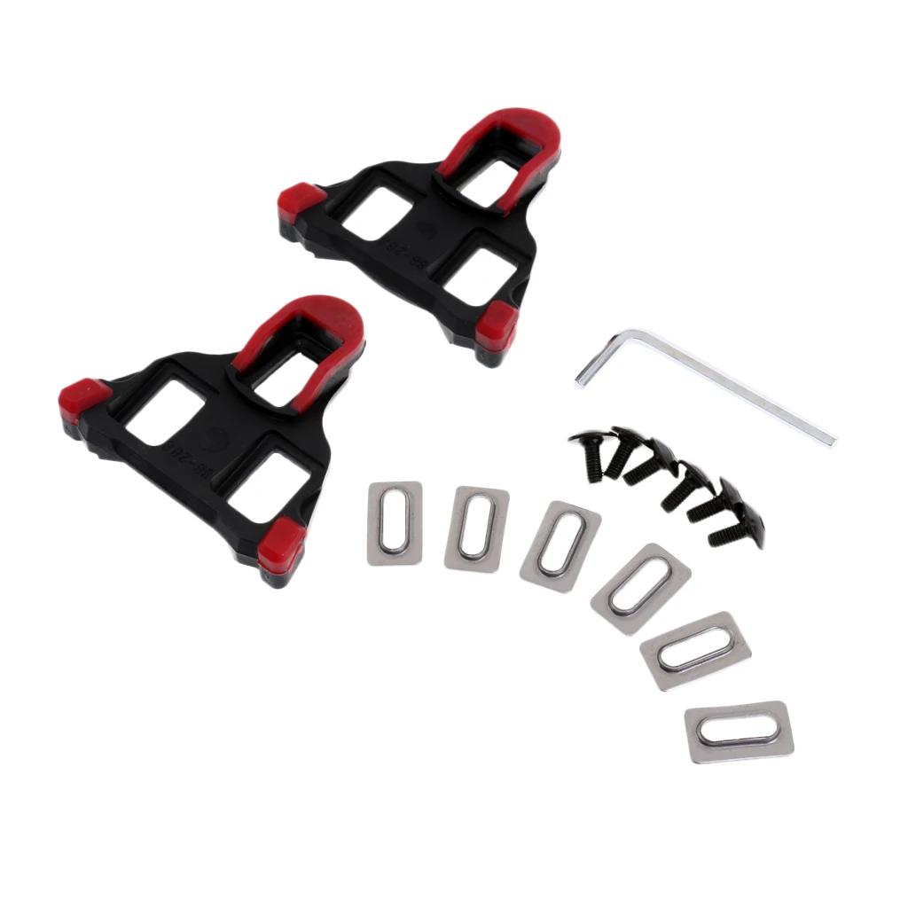 2 шт. дорожные велосипедные клипсы 6 градусов самоблокирующиеся шипы для педалей