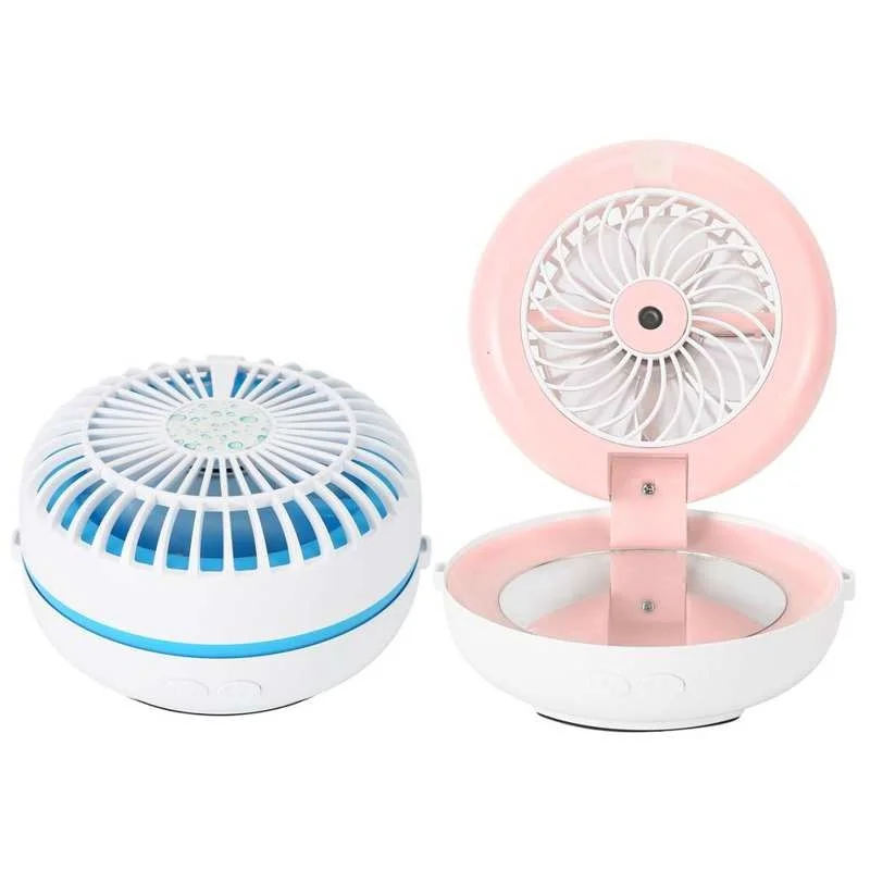 Складное косметическое зеркало с USB-зарядкой и бытовой бутылкой для воды |