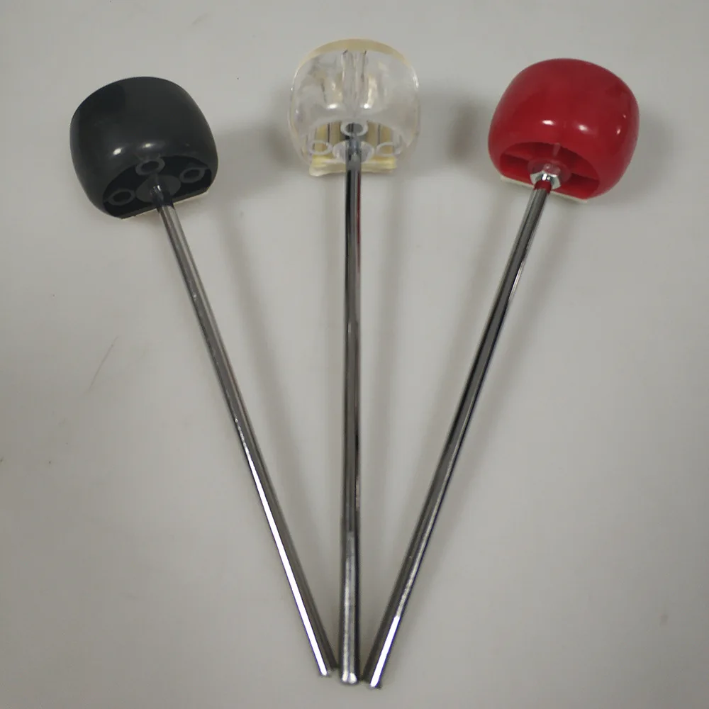 

Black Red Transparent Color Drum Set Single Double Step Felt Pedal Hammer Head Musical Parts