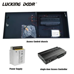 tcpip access control board panel with back up battery function 5a power box suitable for 124 door access control system free global shipping
