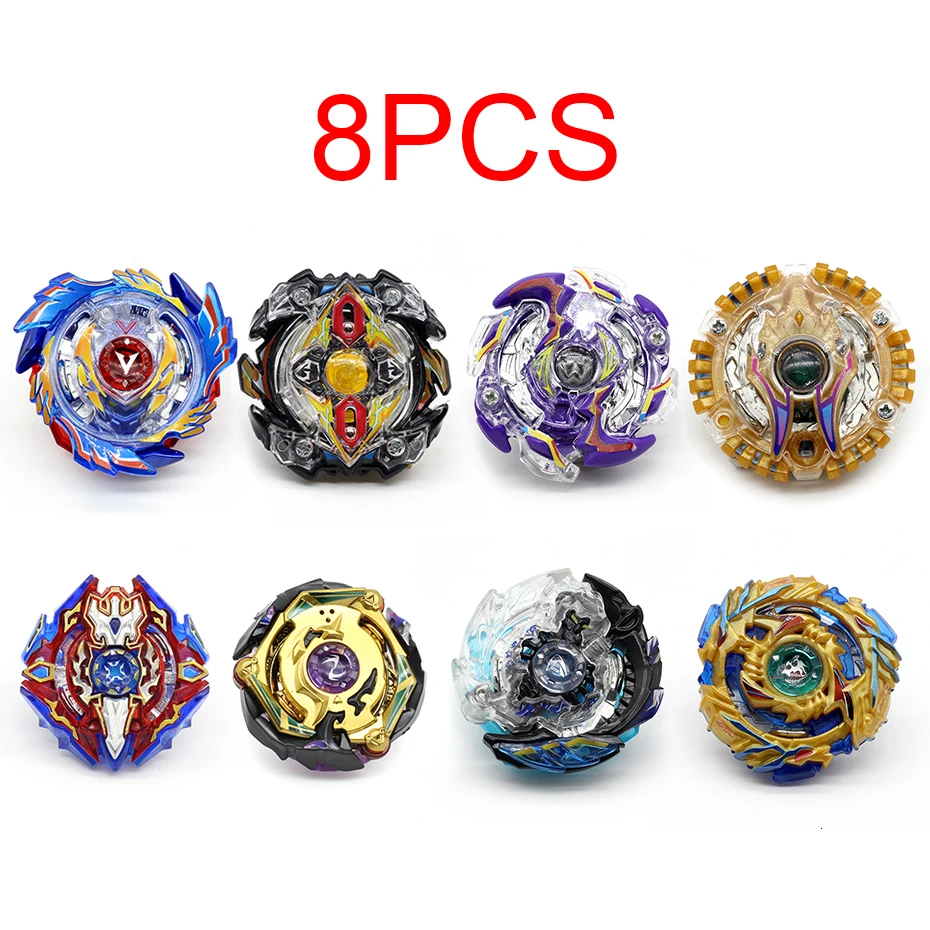 8PCS03 Takara Tomy Bey Bay Burst набор игрушек Арена металлический гироскоп ручка пусковое лезвие коробка для лезвий Игрушка Дети мальчик золото - Цвет: 8PCS03