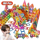 Магнитные строительные блоки большого размера, магнитные дизайнерские аксессуары, обучающий конструктор, игрушки для мальчиков и девочек, детский подарок