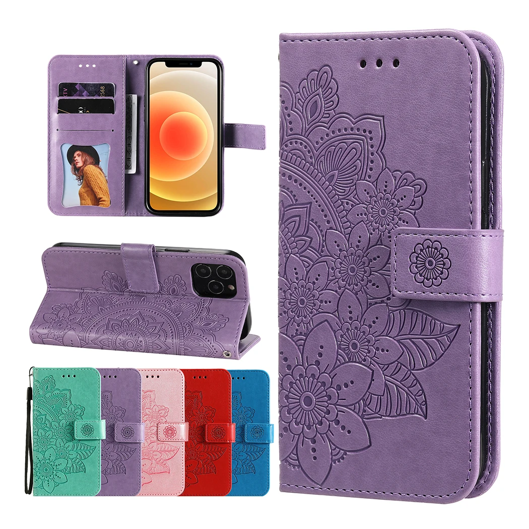 Leather Wallet Case For Google Pixel 6 Pro Flip Card Slots Cover For iPhone 13 mini 12 Pro Max 12 11 X XR XS 7 8 Plus SE 2020