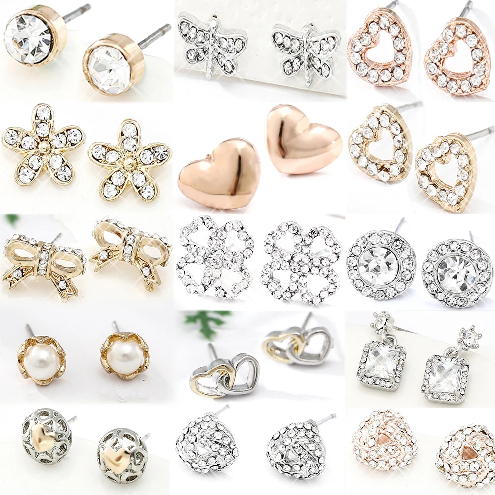 SEIALOY модные серьги Стразы с цирконом для женщин и девушек оригинальные золотые