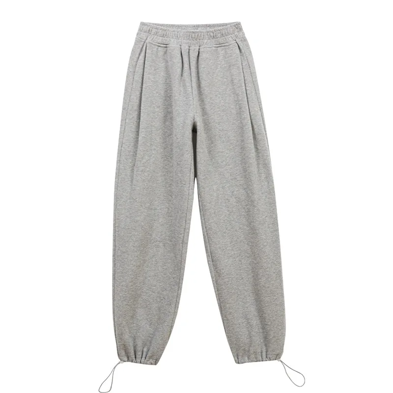 

Sweatpants female who loose bunch of foot trousers new spring and summer 2021 joker show thin straight leisure wide-legged pants