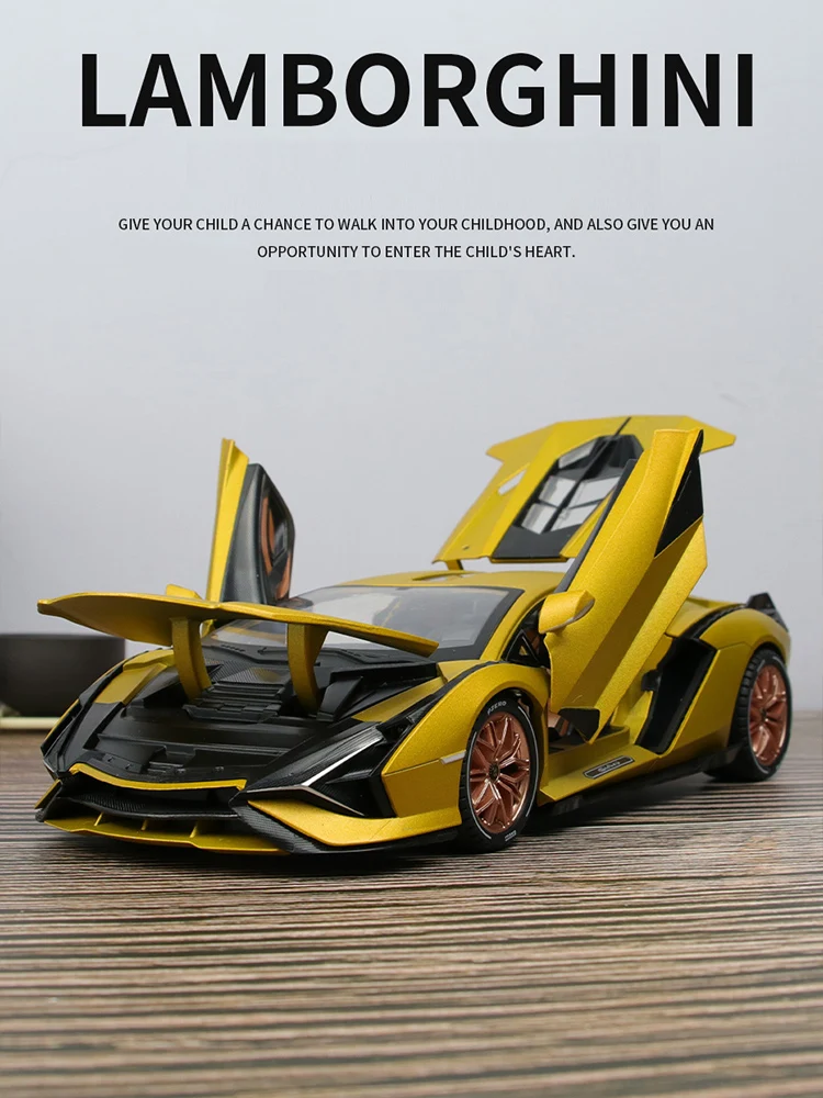 

Модель автомобиля Lamborghini SIAN из сплава, модель машины большого размера из литая под давлением и игрушечные автомобили, игрушечный автомобиль...