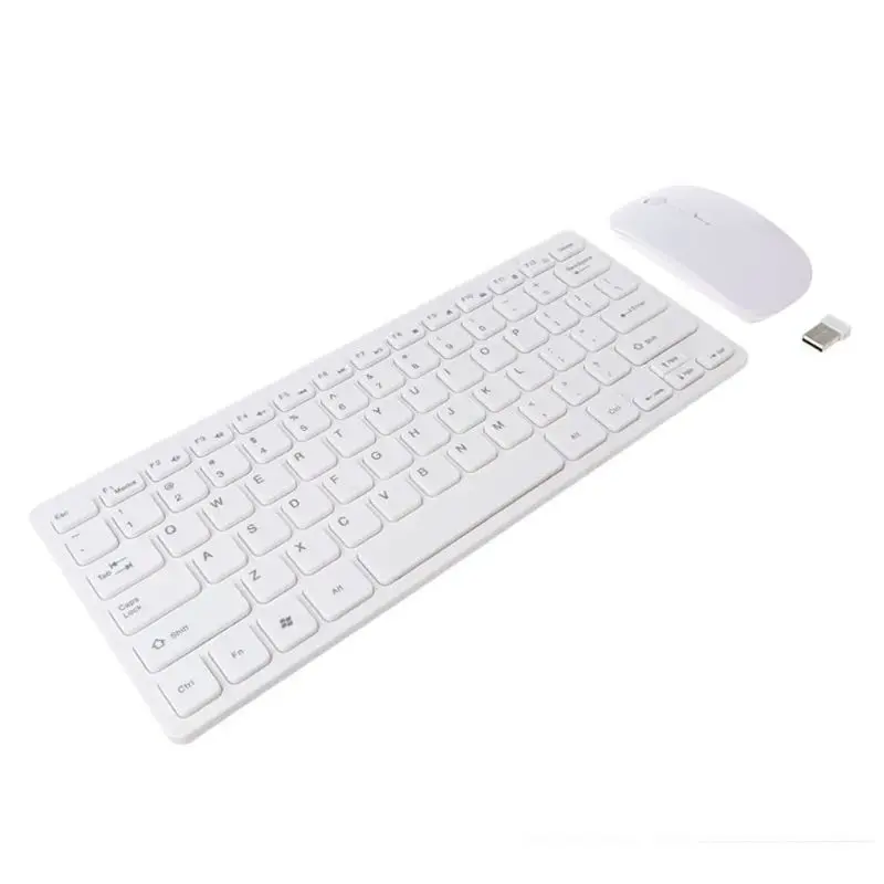 

Wireless 2.4GHz Mini Keyboard Ultra-Thin Mouse Mice Set for Desktop Laptop