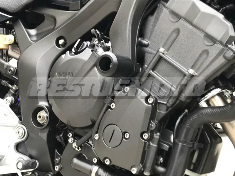 Рамка слайдер для 2004-2008 2005 2006 2007 Yamaha FZ6 FZ600 в байкерском стиле черного цвета из углеродного волокна полиформальдегидные анти аварии защита от падения