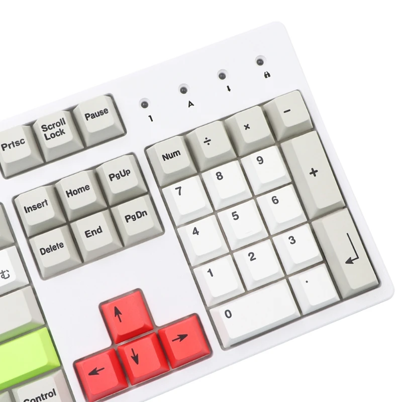 

X7AA Mechanical Keyboard Keycaps Cherry Profile Multicolor 194PCS Dye Sub KeyCaps Compatible with Cherry MX GK61 64 84 96