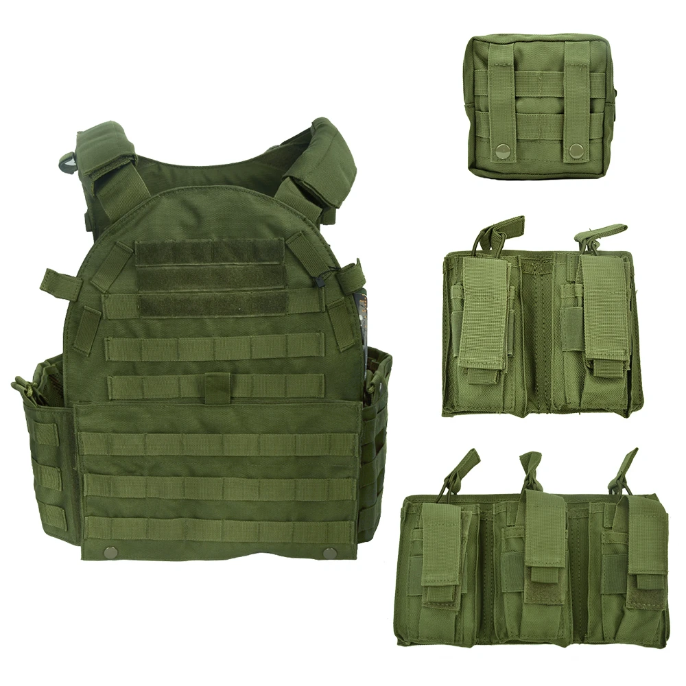 Paintball Protective Plate Carrier Airsoft MOLLE tactical Vest GP MAG Pouch 1000D Nylon Army Combat Outdoor Hunting Wargame
