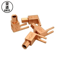 ahsy audio banana to shovel adapter connector y shaped speaker cable cord banana jack high end copper conversion plug