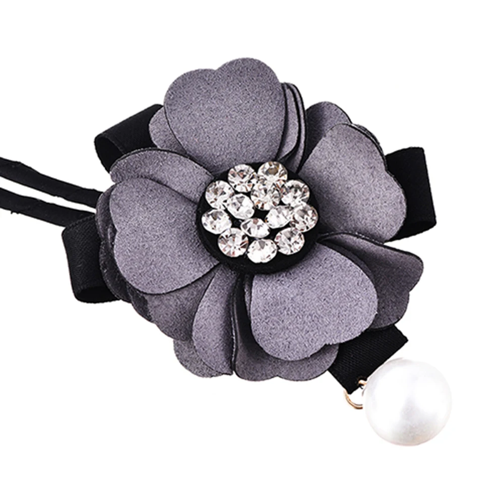 Женское кольцо для волос с жемчужинами и цветами Волшебная булочка устройство