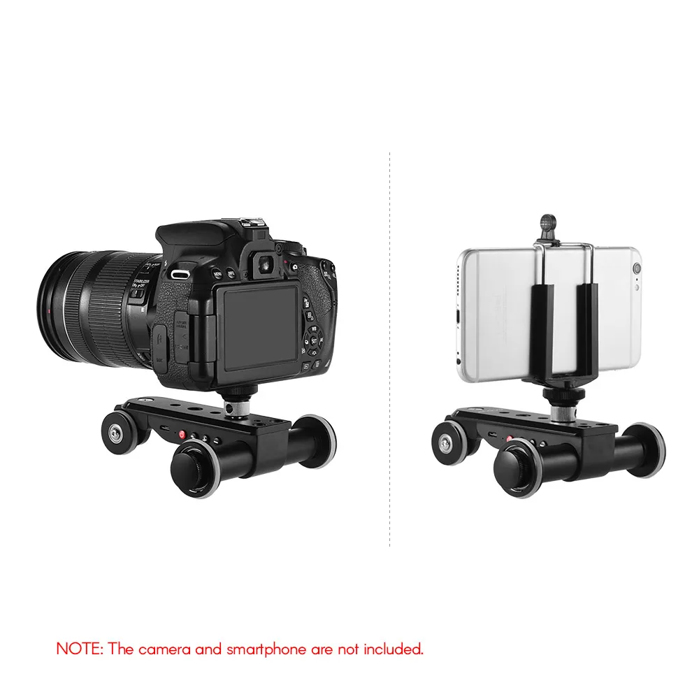 Andoer PPL-06S Pro Auto Dolly Motorized Video Slider Skater Remote Control With Phone Holder for Canon Nikon Sony DSLR Camera |