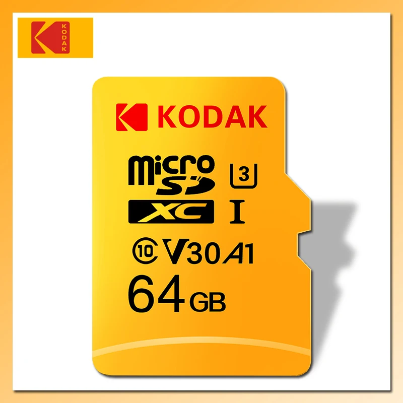 Карта micro sd KODAK 128 Гб 64 ГБ 32 ГБ 16 ГБ U1 tarjeta micro sd 4K U3 256 ГБ 512 ГБ cartao de memoria TF карта памяти класс 10