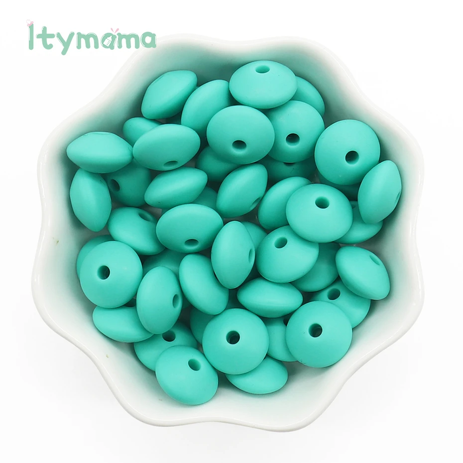 60pc BD020-21 Itymama, 60 шт., пищевые силиконовые счеты, бусины, жемчуг, силиконовые бусины, сделай сам, Прорезывание Зубов, уход за ребенком, ожерелье, соска, цепочка, детский Прорезыватель - Цвет: 60pc BD020-21
