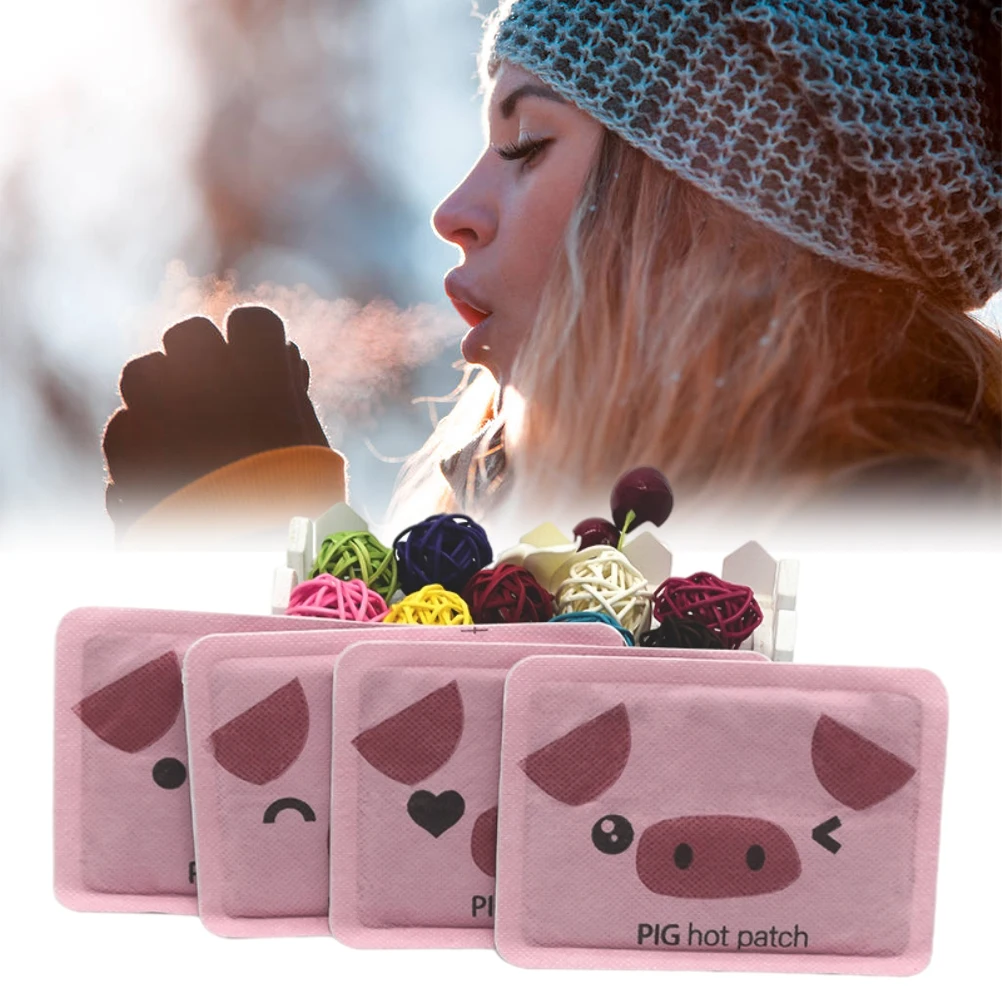 10PCS Pig Hot Patch Hand Body Warmers Cartoon Warmer Pads Heating Stick On Clothes For Outdoor Skiing And Walking |