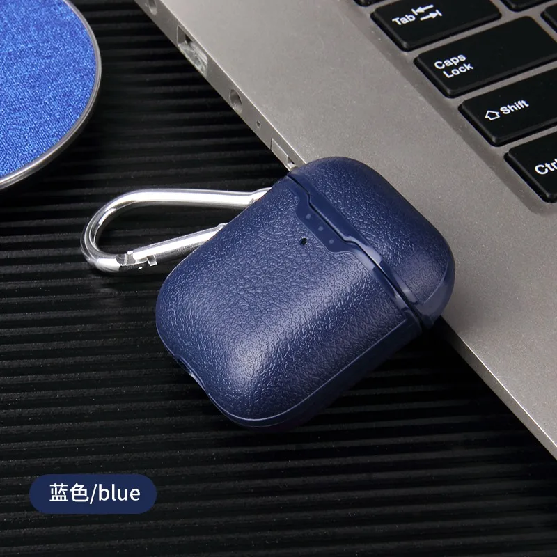 Для AirPods Pro 3 чехол Роскошная кожа личи/углеродное волокно силиконовый защитный чехол для Airpods 2 AirPods 3 Bluetooth чехол для наушников